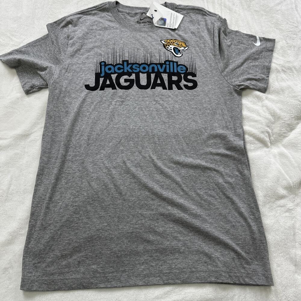The Nike Tee Jacksonville Jaguars Shirt Mens Size Medium Gray NFL Team‎ Apparel